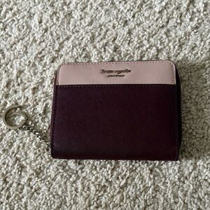 Kate Spade Burgundy and Blush Wallet